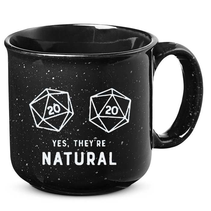 Slimecicle Dice D20 Yes They’Re Natural 15oz Campfire Ceramic Mug