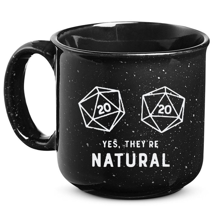Slimecicle Dice D20 Yes They’Re Natural 15oz Campfire Ceramic Mug