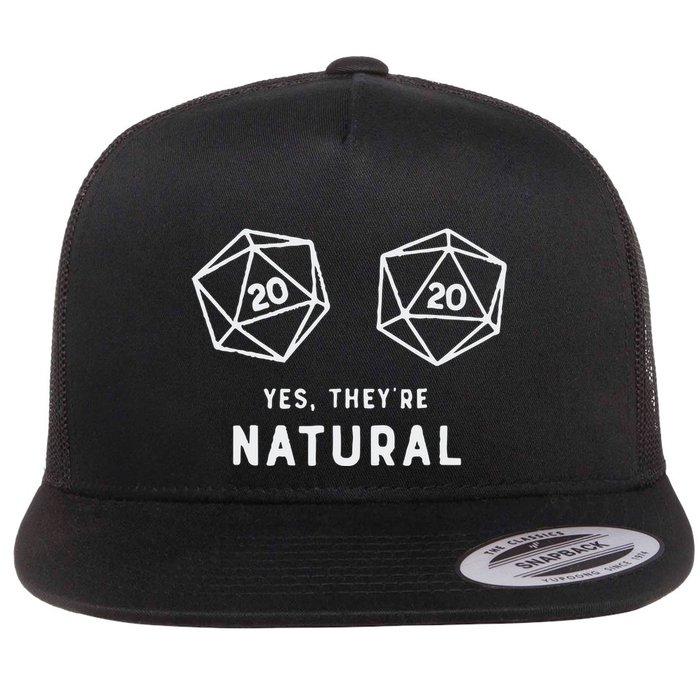 Slimecicle Dice D20 Yes They’Re Natural Flat Bill Trucker Hat