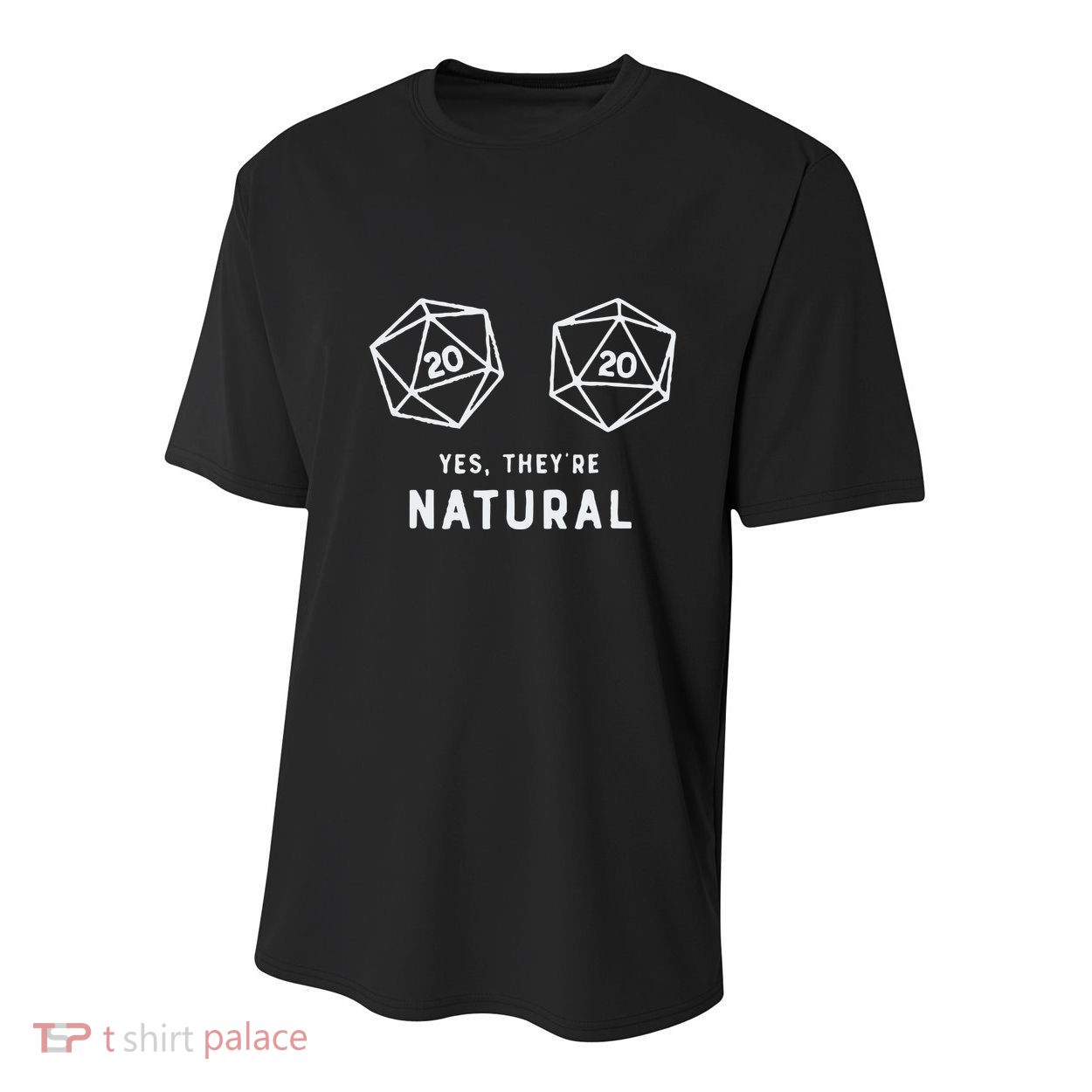 Slimecicle Dice D20 Yes They’Re Natural Youth Performance Sprint T-Shirt