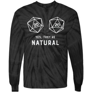 Slimecicle Dice D20 Yes They’Re Natural Tie-Dye Long Sleeve Shirt