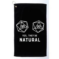 Slimecicle Dice D20 Yes They’Re Natural Golf Towel