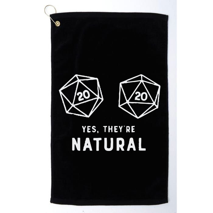 Slimecicle Dice D20 Yes They’Re Natural Golf Towel