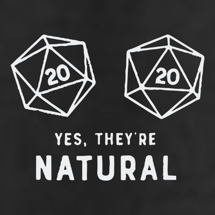 Slimecicle Dice D20 Yes They’Re Natural Golf Towel
