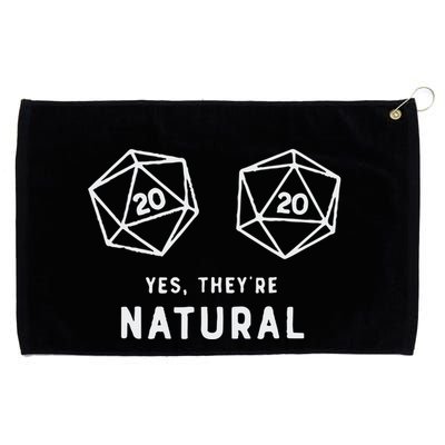 Slimecicle Dice D20 Yes They’Re Natural Grommeted Golf Towel