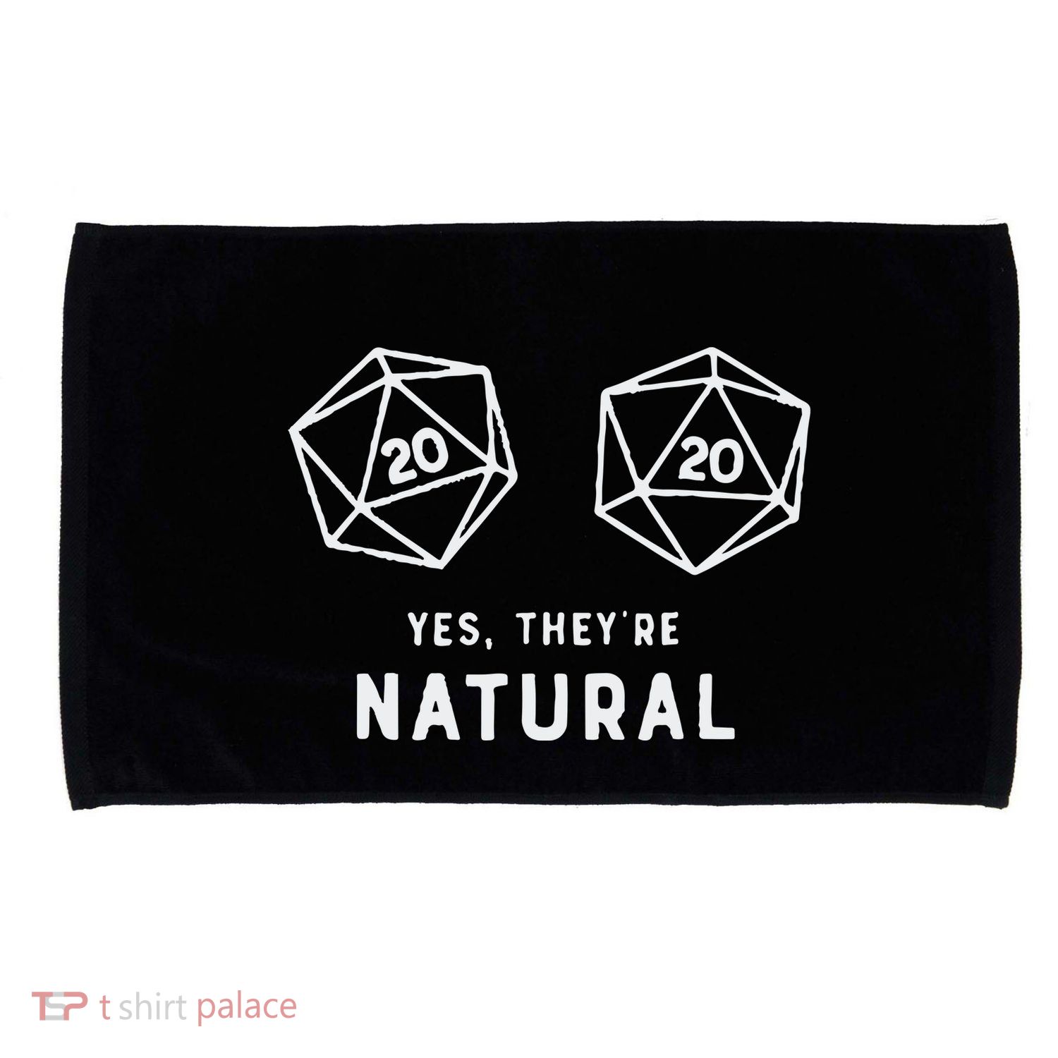 Slimecicle Dice D20 Yes They’Re Natural Microfiber Hand Towel