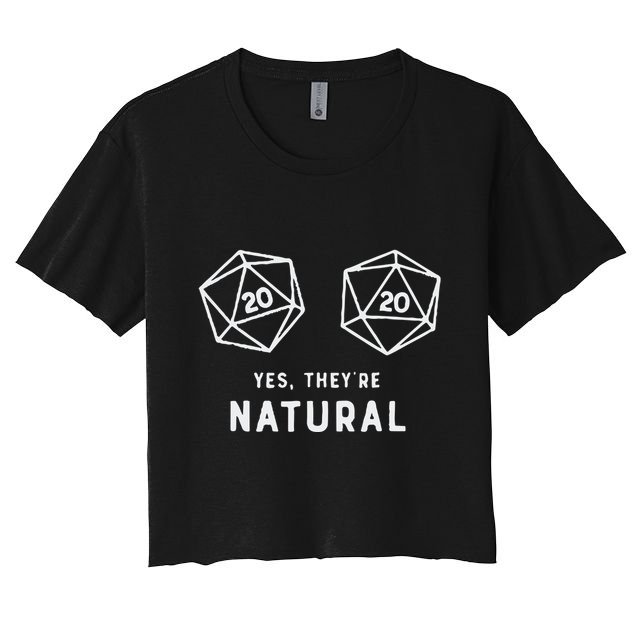 Slimecicle Dice D20 Yes They’Re Natural Crop Top