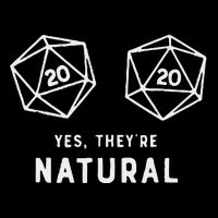 Slimecicle Dice D20 Yes They’Re Natural Ladies Long Sleeve Shirt