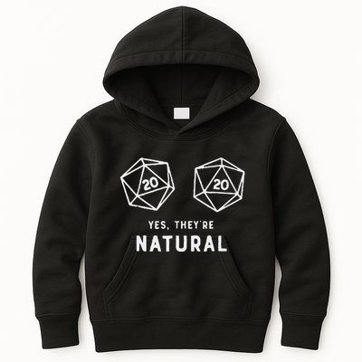 Slimecicle Dice D20 Yes They’Re Natural Kids Hoodie