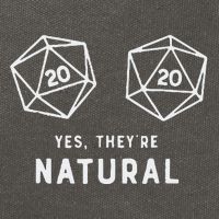 Slimecicle Dice D20 Yes They’Re Natural Cotton Canvas Backpack