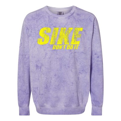 Sike DonT Do It! Funny Diary Of A Wimpy Colorblast Crewneck Sweatshirt