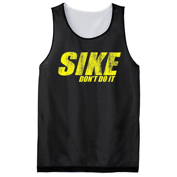 Sike DonT Do It! Funny Diary Of A Wimpy Mesh Reversible Basketball Jersey Tank