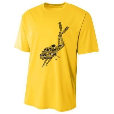 Scuba Diving Diver Dive Performance Sprint T-Shirt