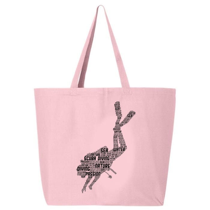 Scuba Diving Diver Dive 25L Jumbo Tote
