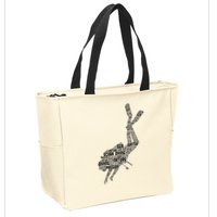 Scuba Diving Diver Dive Zip Tote Bag