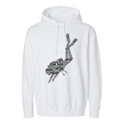 Scuba Diving Diver Dive Garment-Dyed Fleece Hoodie