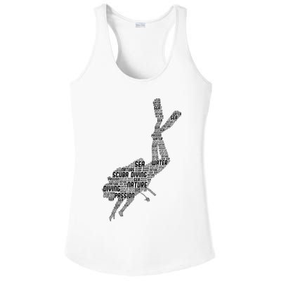 Scuba Diving Diver Dive Ladies PosiCharge Competitor Racerback Tank