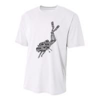 Scuba Diving Diver Dive Youth Performance Sprint T-Shirt