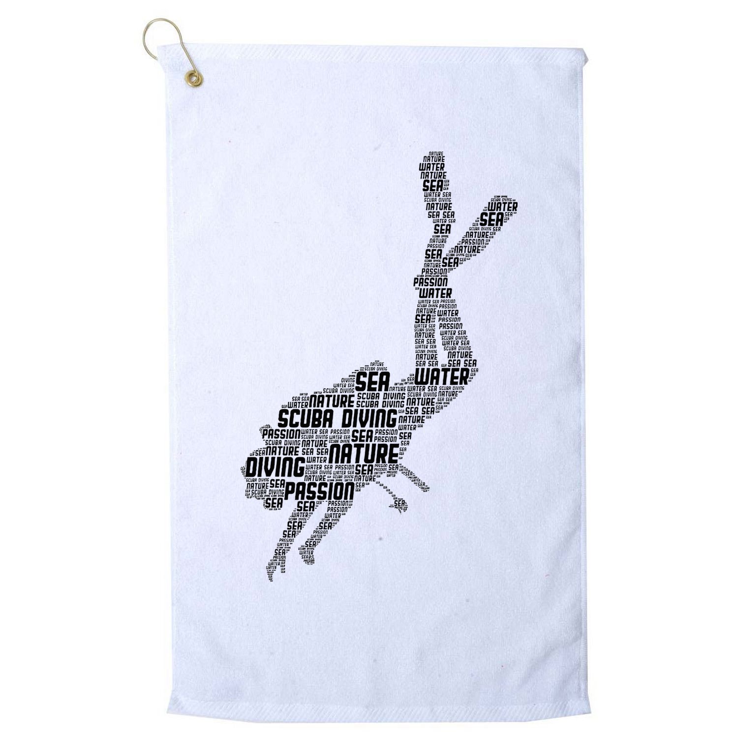 Scuba Diving Diver Dive Golf Towel