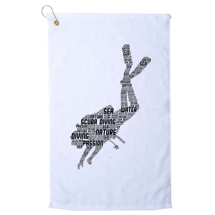 Scuba Diving Diver Dive Golf Towel