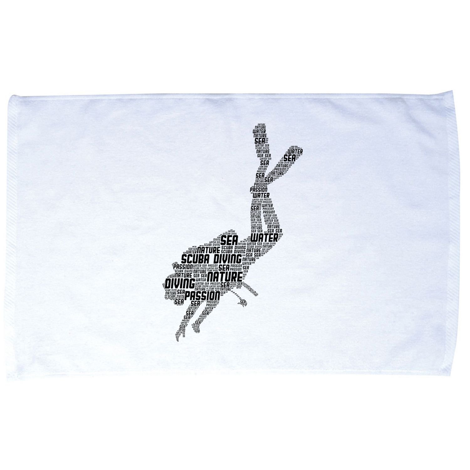 Scuba Diving Diver Dive Microfiber Hand Towel