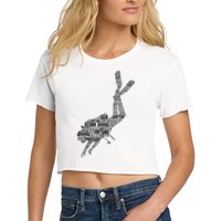 Scuba Diving Diver Dive Women's Crop Top Tee