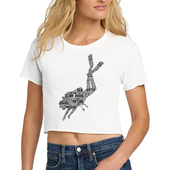 Scuba Diving Diver Dive Women's Crop Top Tee