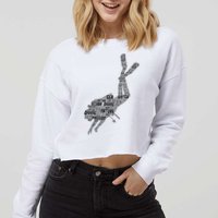 Scuba Diving Diver Dive Cropped Pullover Crew