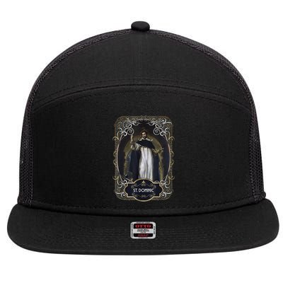 St. Dominic De Guzman Catholic Saint 7 Panel Mesh Trucker Snapback Hat