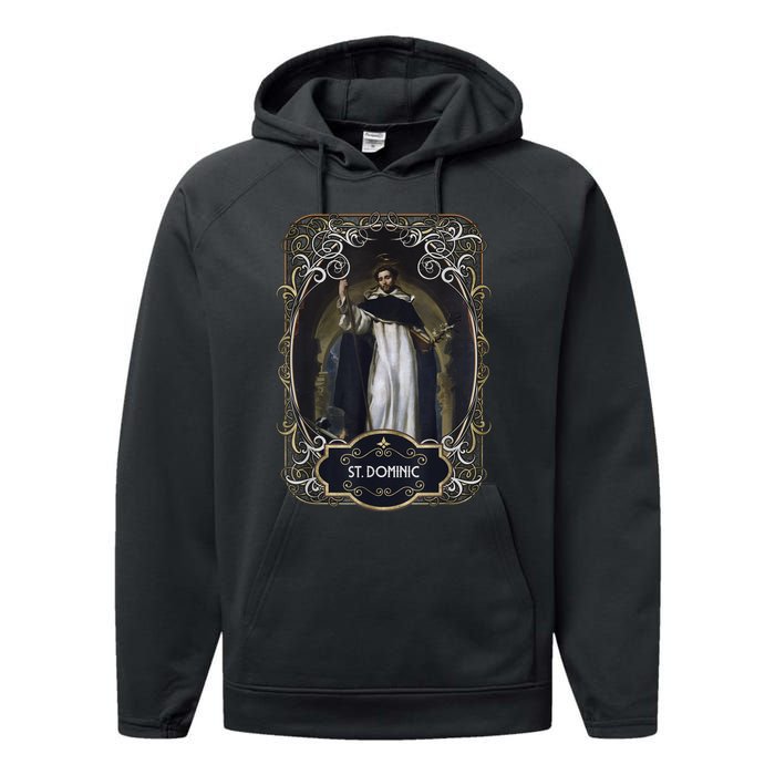 St. Dominic De Guzman Catholic Saint Performance Fleece Hoodie