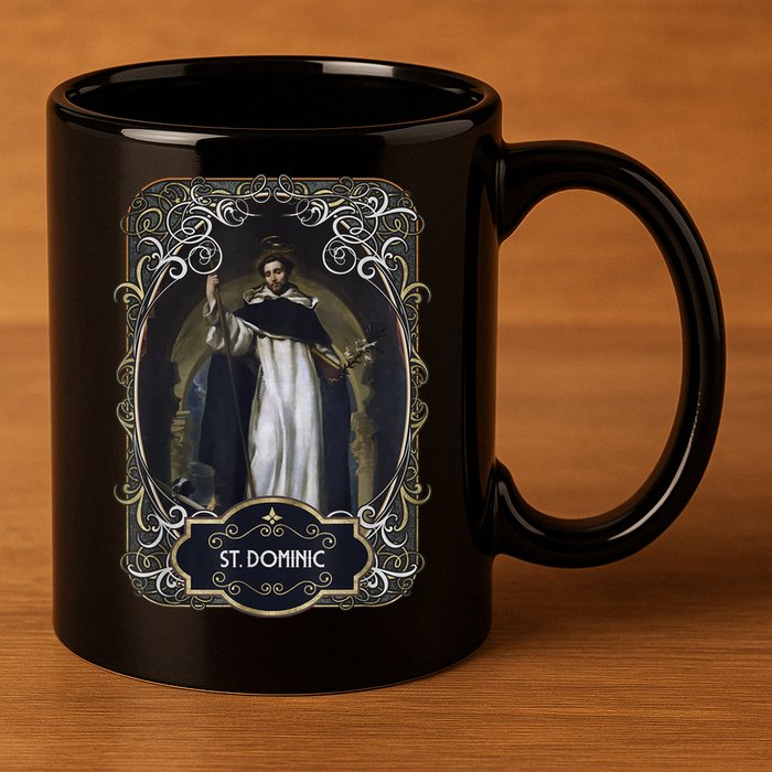 St. Dominic De Guzman Catholic Saint 11oz C Handle Ceramic Mug