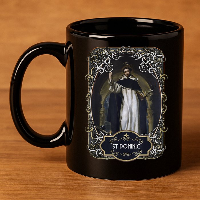 St. Dominic De Guzman Catholic Saint 11oz C Handle Ceramic Mug