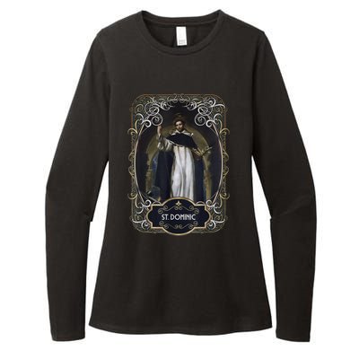 St. Dominic De Guzman Catholic Saint Womens CVC Long Sleeve Shirt