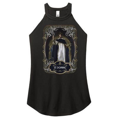 St. Dominic De Guzman Catholic Saint Women’s Perfect Tri Rocker Tank