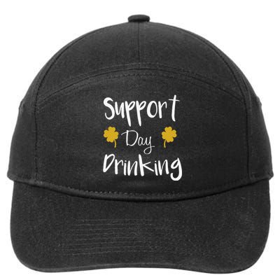 Support Day Drinking Funny Saint Patricks Day 7-Panel Snapback Hat