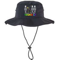 Skeleton Dabbing Dare To Be Yourself Funny Autism Bucket Hat