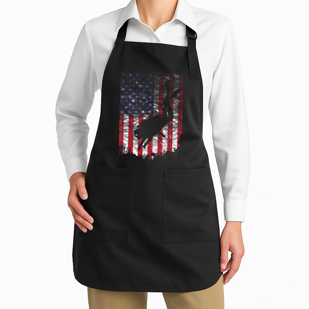 Scuba Diving Design Scuba Dive Coach Deep Sea Diver Apron