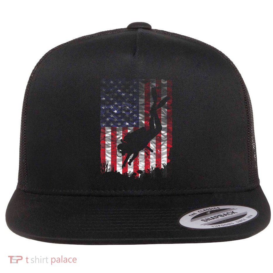 Scuba Diving Design Scuba Dive Coach Deep Sea Diver Flatbill Hat