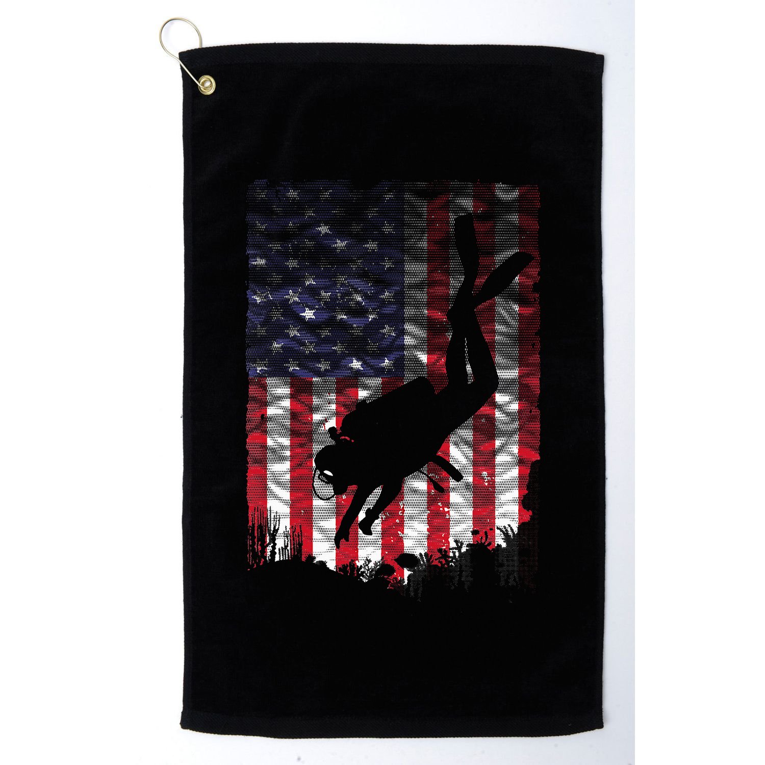 Scuba Diving Design Scuba Dive Coach Deep Sea Diver Golf Towel