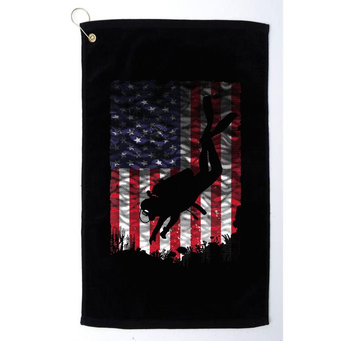 Scuba Diving Design Scuba Dive Coach Deep Sea Diver Golf Towel