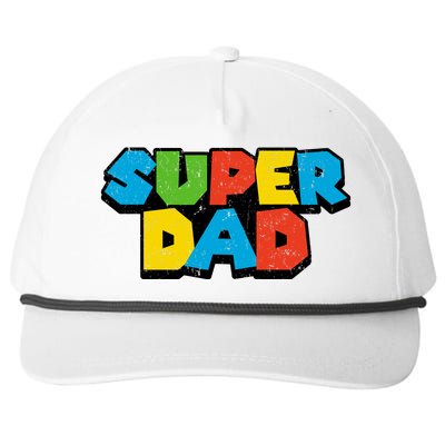 Super Daddio Dad Video Gamer Snapback Five-Panel Rope Hat