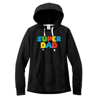 Super Daddio Dad Video Gamer Women's Fleece Hoodie