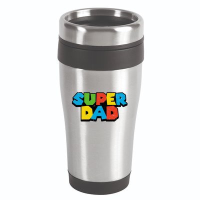 Super Daddio Dad Video Gamer 16oz Travel Tumbler