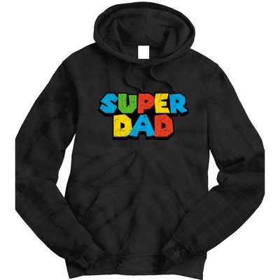 Super Daddio Dad Video Gamer Tie Dye Hoodie