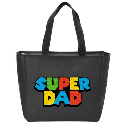Super Daddio Dad Video Gamer Zip Tote Bag