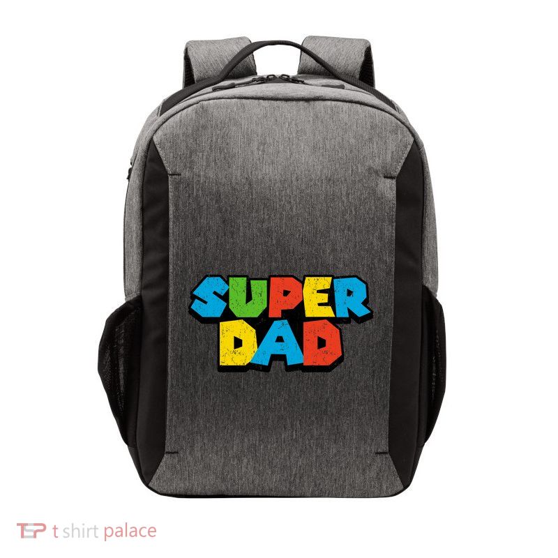 Super Daddio Dad Video Gamer Vector Backpack
