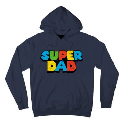 Super Daddio Dad Video Gamer Tall Hoodie