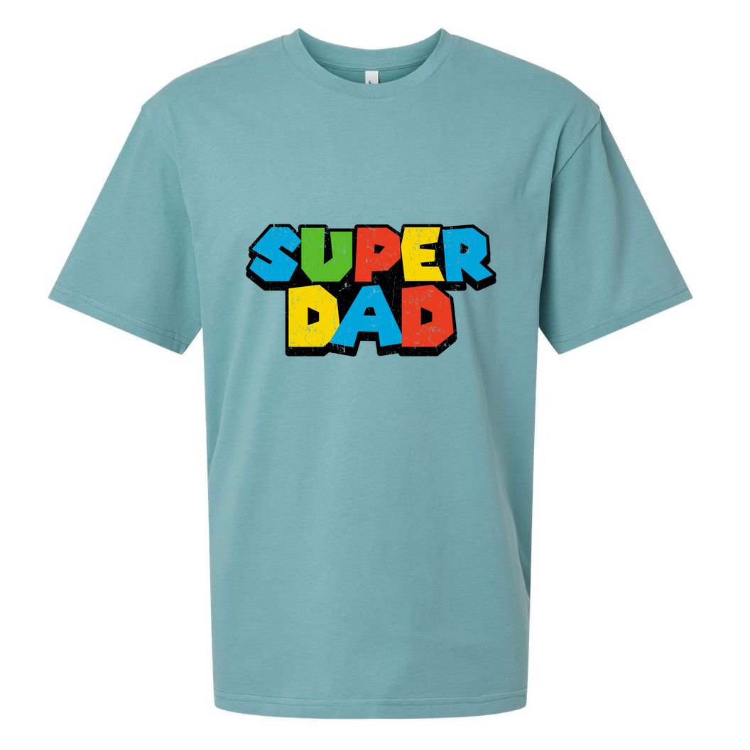 Super Daddio Dad Video Gamer Sueded Cloud Jersey T-Shirt