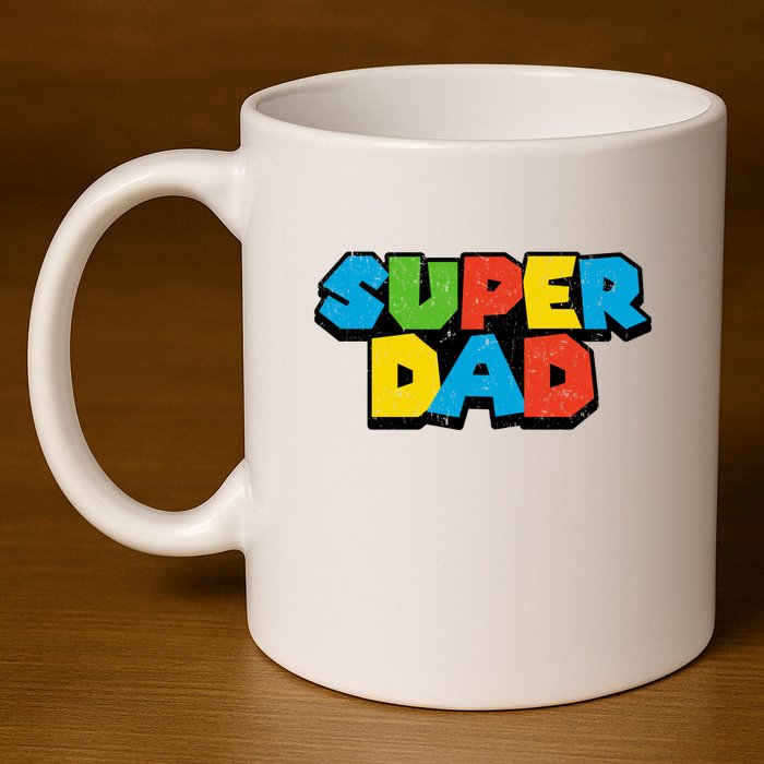 Super Daddio Dad Video Gamer 11oz C Handle Ceramic Mug