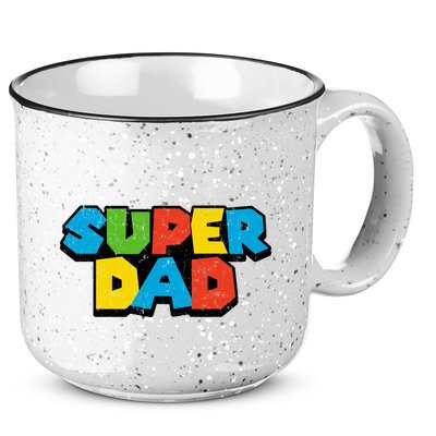 Super Daddio Dad Video Gamer 15oz Campfire Ceramic Mug